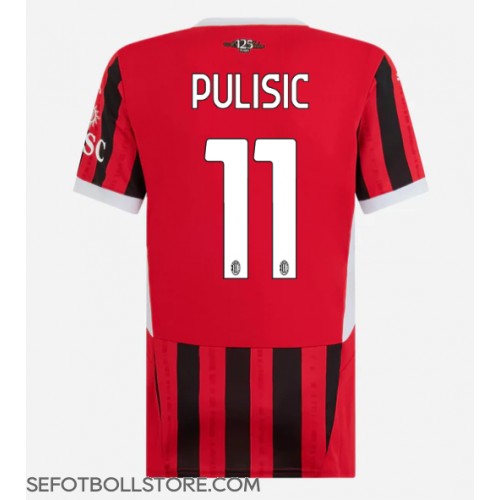 AC Milan Christian Pulisic #11 Replika Hemmatröja Dam 2024-25 Kortärmad